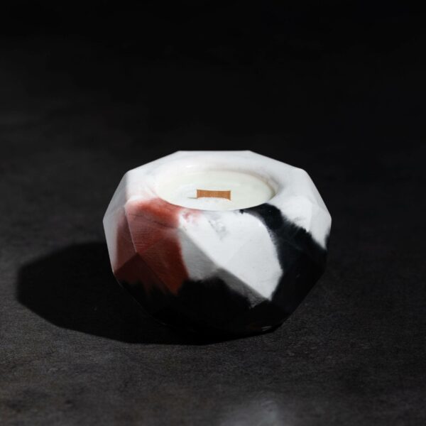 Bougie artisanale parfumée avec mèche en bois crépitant - Bougie Diamant