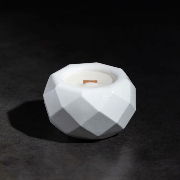 Bougie artisanale parfumée avec mèche en bois crépitant - Bougie Diamant