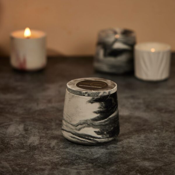 Bougie artisanale parfumée avec mèche en bois crépitant 160