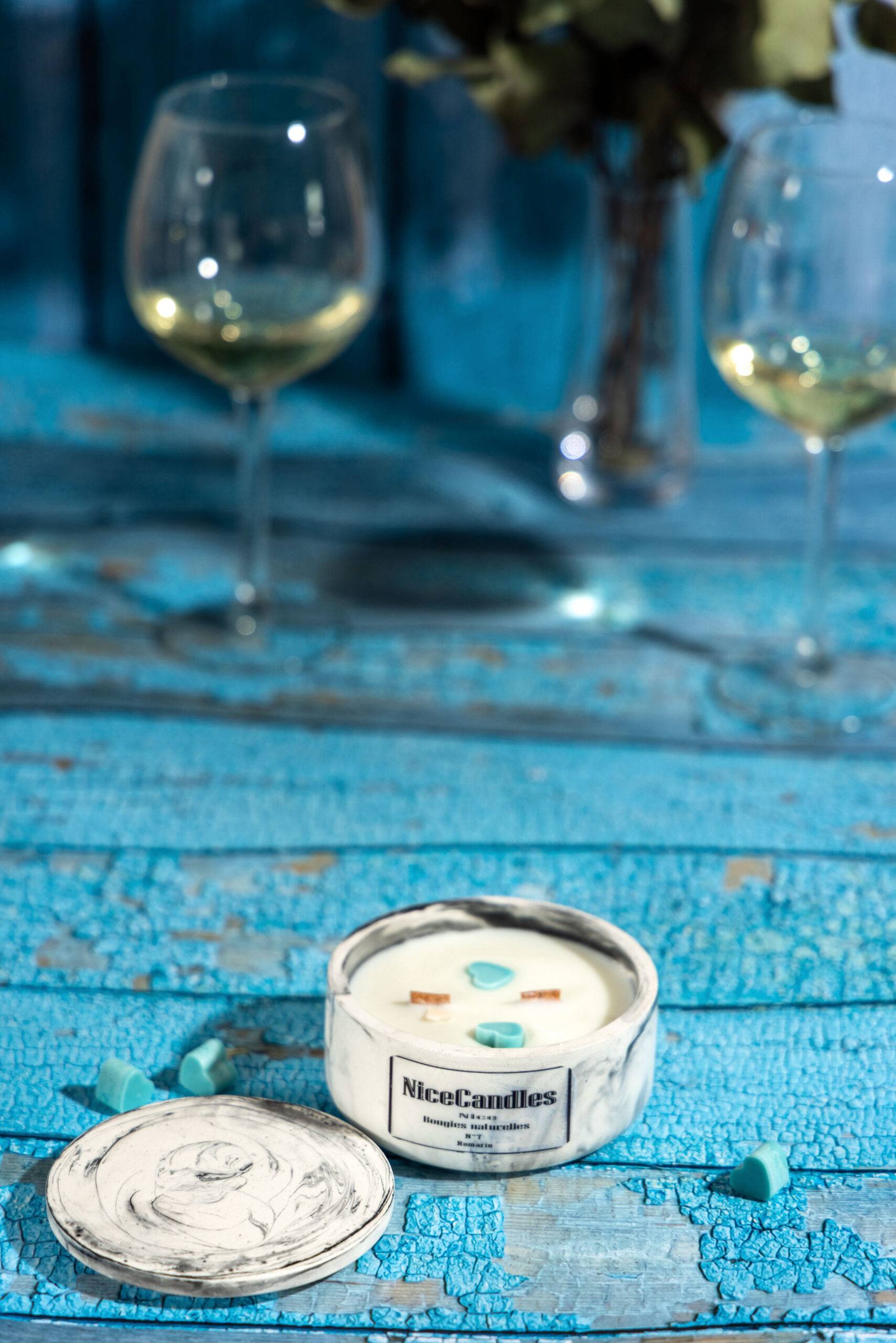 087 Bougie artisanale parfumé MarbleBawl