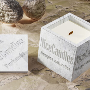 Candles,bougie personnalisée, personnalisation 3D, création sur-mesure, cadeau original, bougie artisanale française, parfums sur-mesure, écologie, développement durable