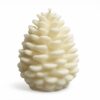 bougie-pomme-de-pin-blanc-vanille-nicecandles Bougie artisanale en forme de pomme de pin couleur blanc vanille