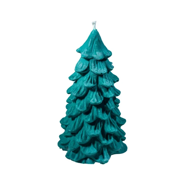 Bougie artisanale “Sapin d’Hiver” – 15 cm