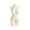Bougie décorative en forme de silhouette féminine, cire végétale naturelle, design artistique et minimaliste