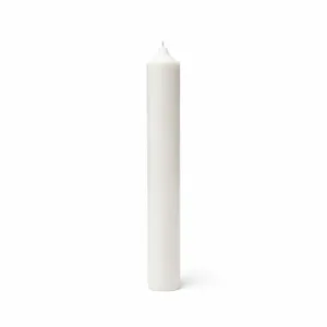 Cierge artisanal 40 mm x 25 cm en cire végétale pour table élégante