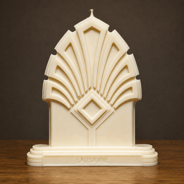 Bougie sur mesure forme Art deco cire vegetale Fabrication d’un moule pour bougies sur mesure – Artisanat et technologie au service de votre imagination